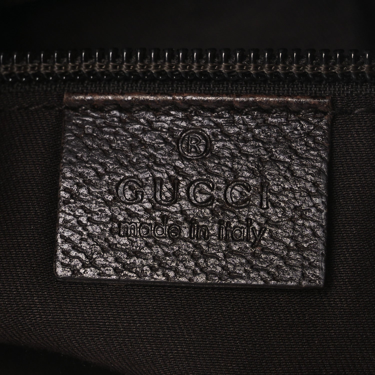 Gucci Monogram Web Medium Half Moon Hobo Dark Brown 6 of 14
