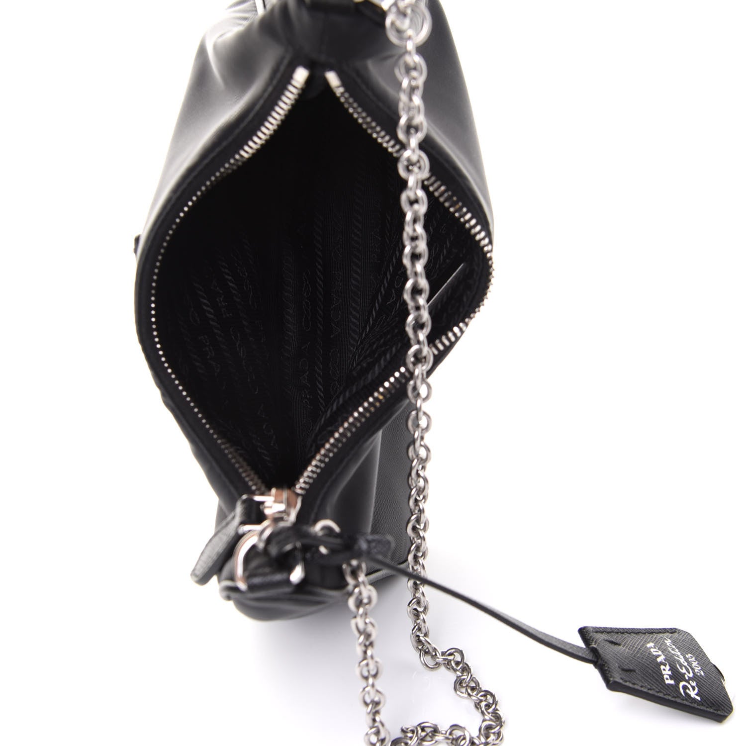 Prada Nylon Re-Edition 2005 Shoulder Bag Black 7 of 11