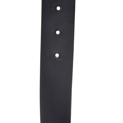 Gucci Selleria Calfskin Mens Interlocking G 37mm Belt 105 42 Black 6 of 9