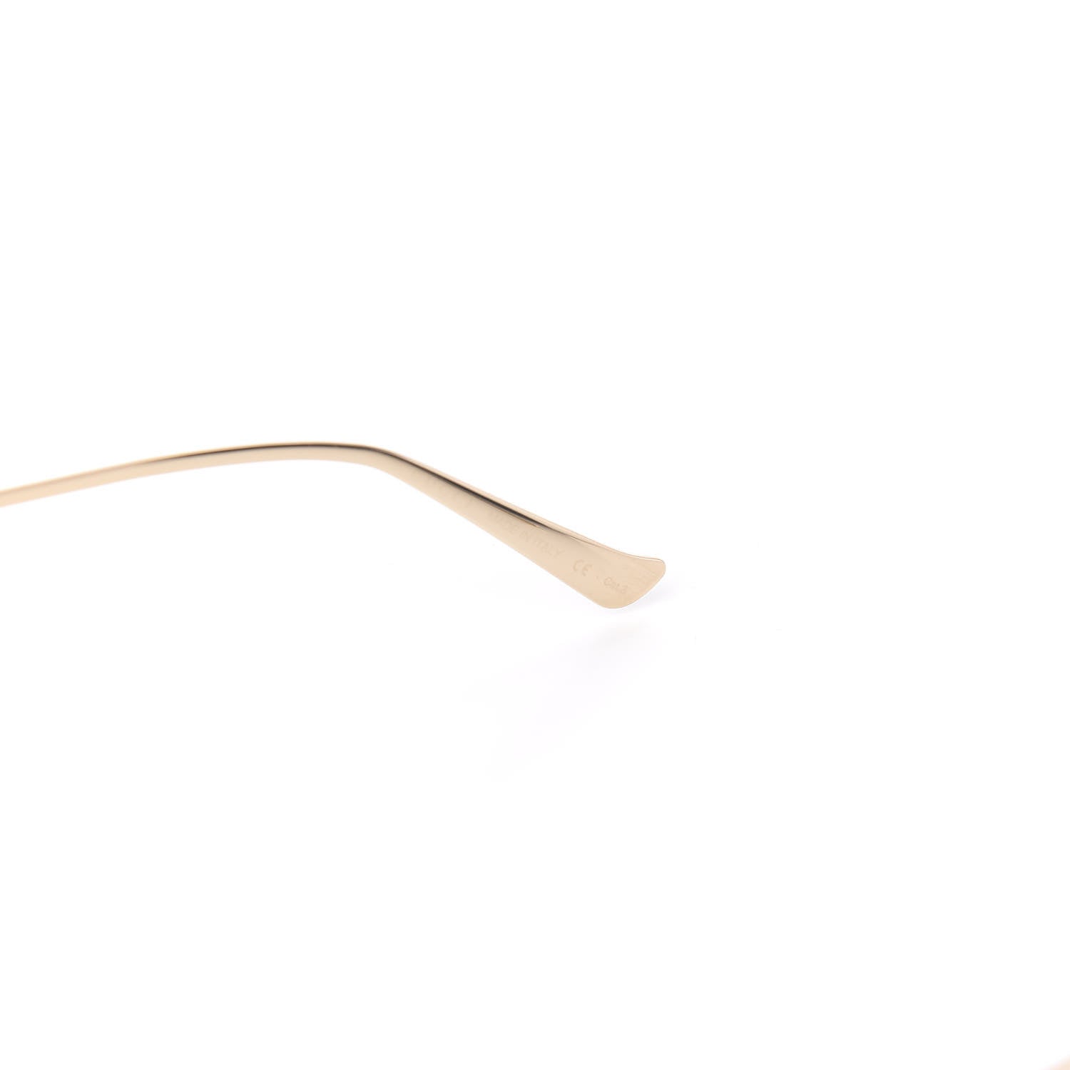 Gucci Metal Oversized Round Frame GG0225S Sunglasses Gold 5 of 7