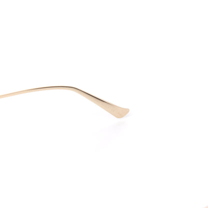 Gucci Metal Oversized Round Frame GG0225S Sunglasses Gold 5 of 7