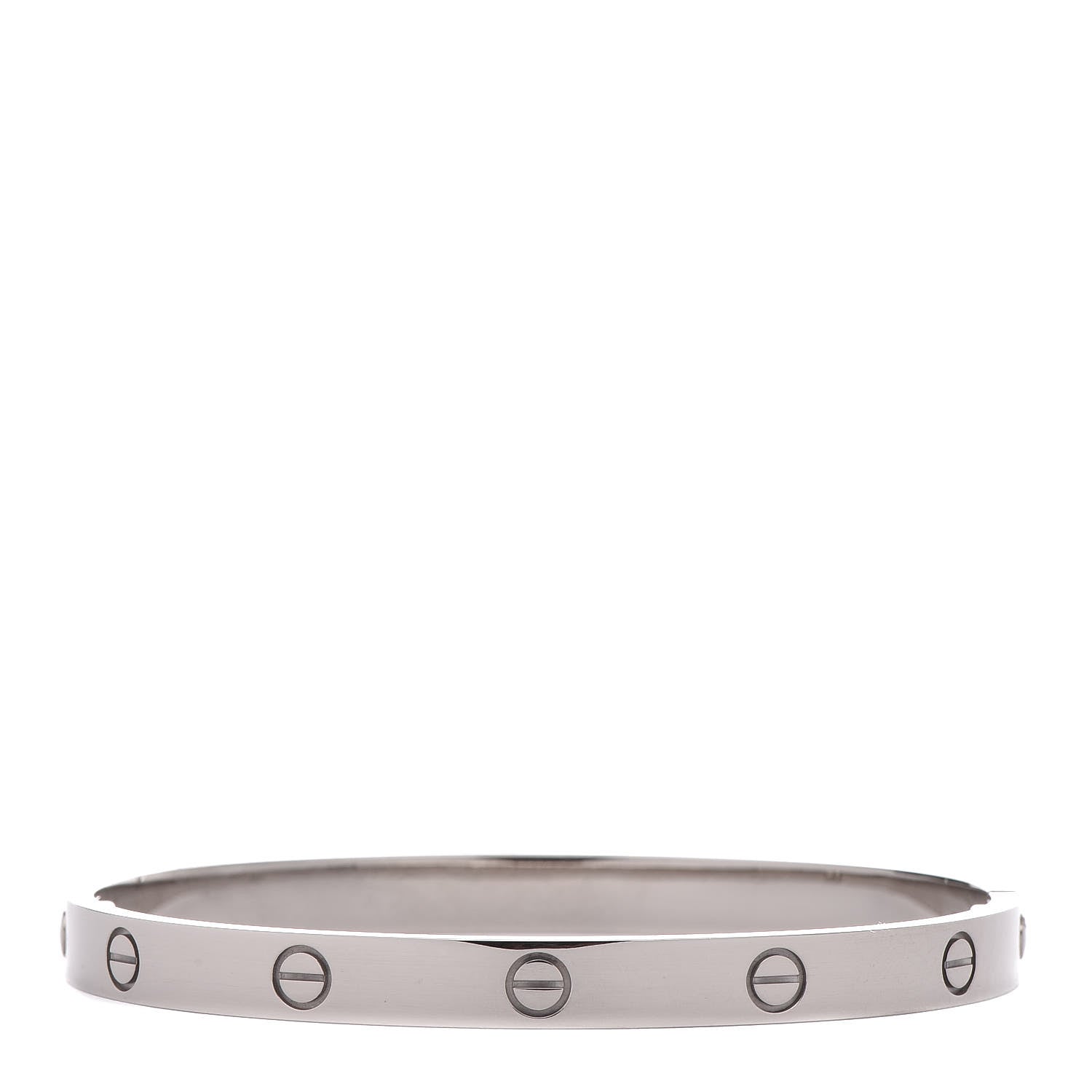 Cartier 18K White Gold LOVE Bracelet 19 3 of 5