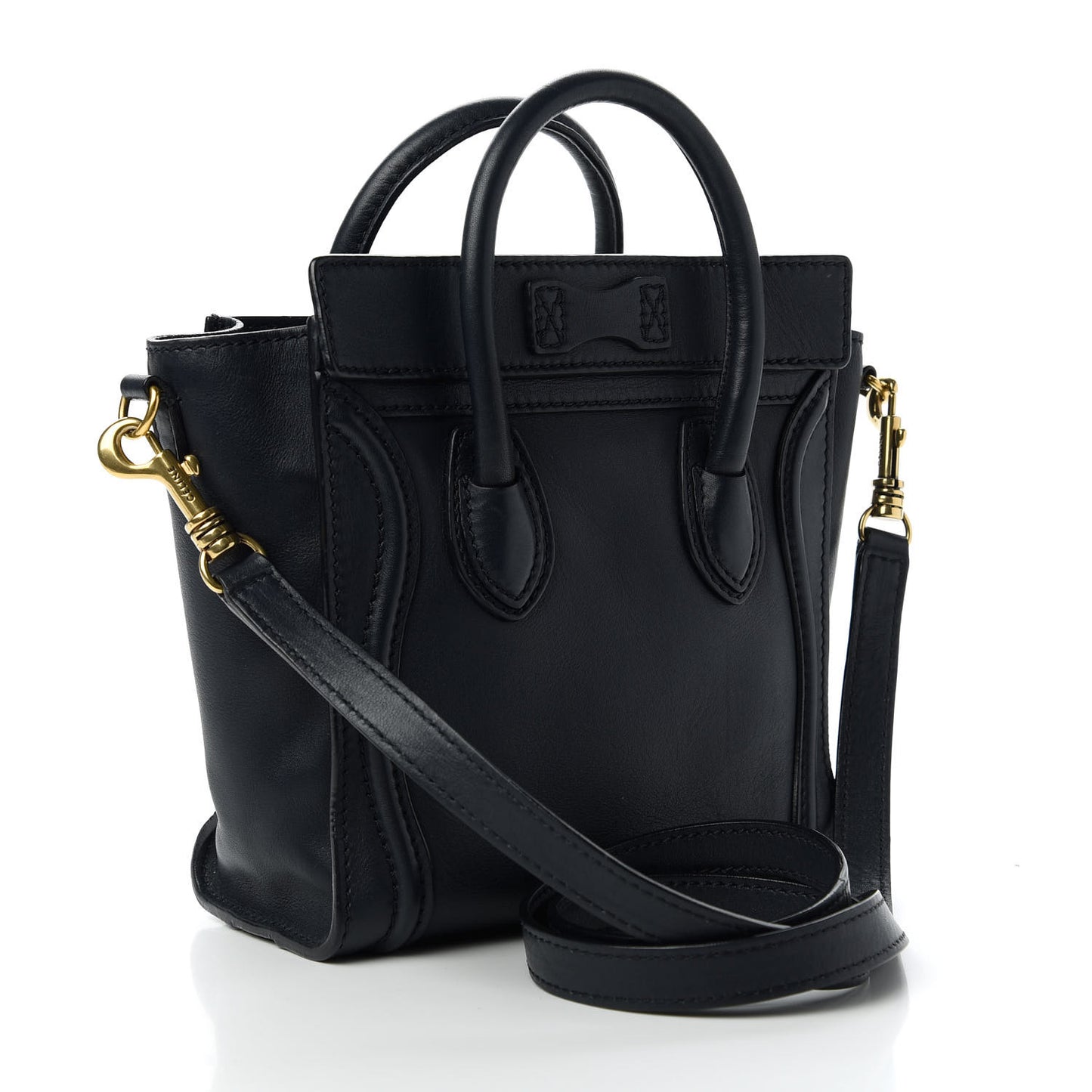 Smooth Calfskin Nano Luggage Black