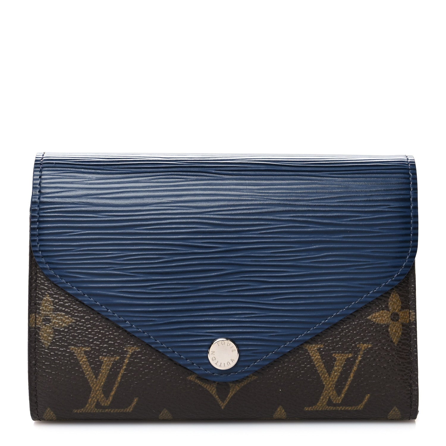 Louis Vuitton Epi Monogram Marie-Lou Compact Wallet Indigo 1 of 8