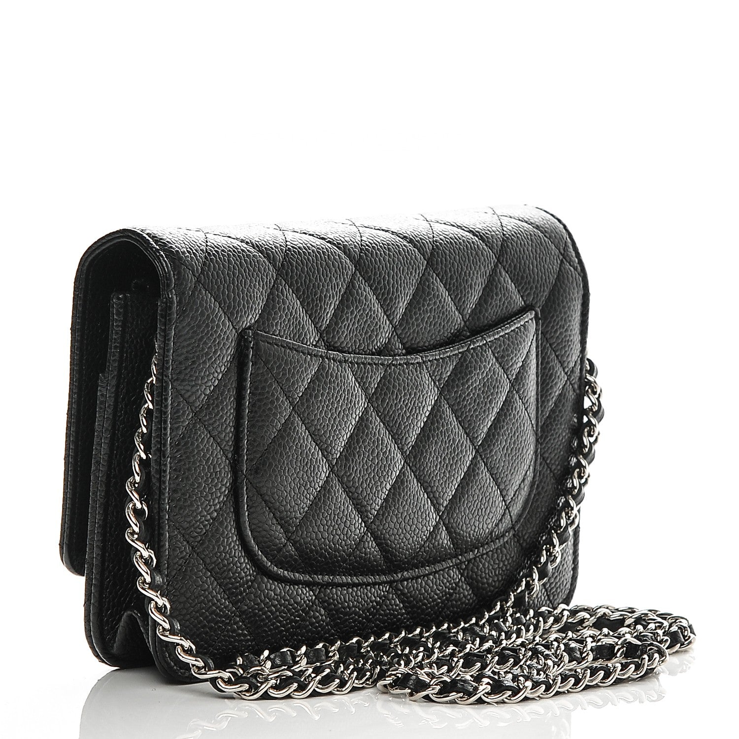 Chanel Caviar Quilted Wallet On Chain WOC Black 3 of 8