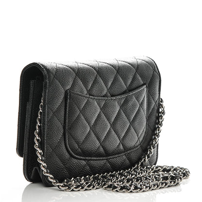 Chanel Caviar Quilted Wallet On Chain WOC Black 3 of 8