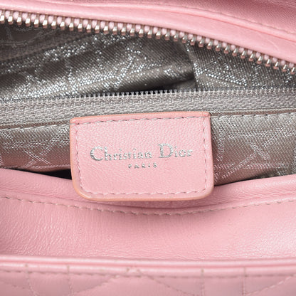 Christian Dior Lambskin Cannage Medium Lady Dior Rose Clair 6 of 17