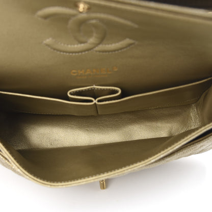 Chanel Metallic Caviar Quilted Medium Double Flap Gold 5 of 10
