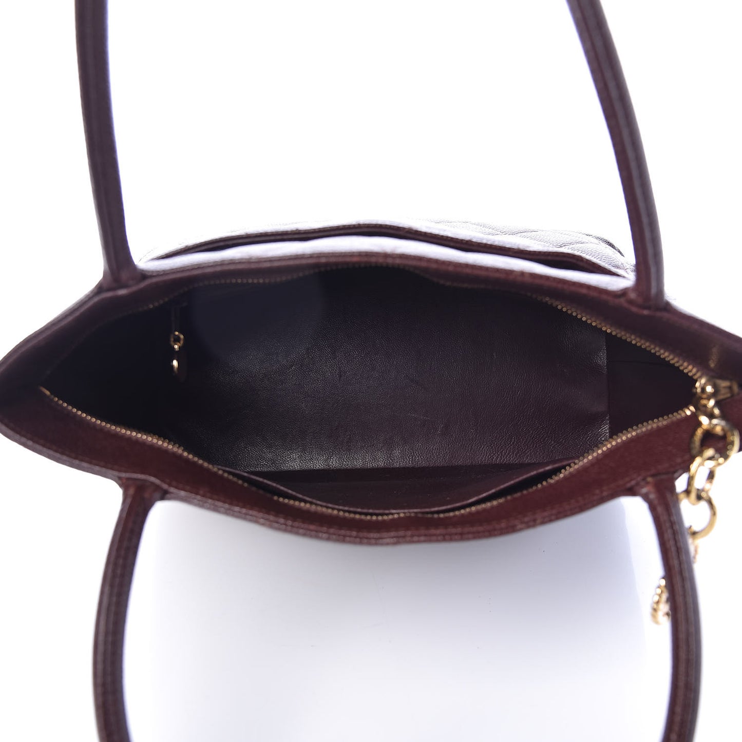 Caviar Quilted Medallion Tote Brown