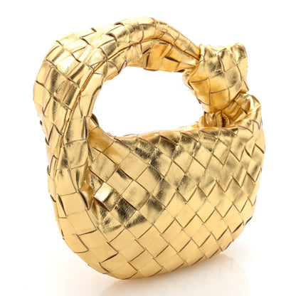 Bottega Veneta Metallic Nappa Intrecciato Mini Jodie Gold 3 of 10