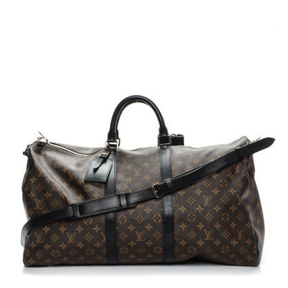Louis Vuitton Monogram Macassar Keepall Bandouliere 55 1 of 7