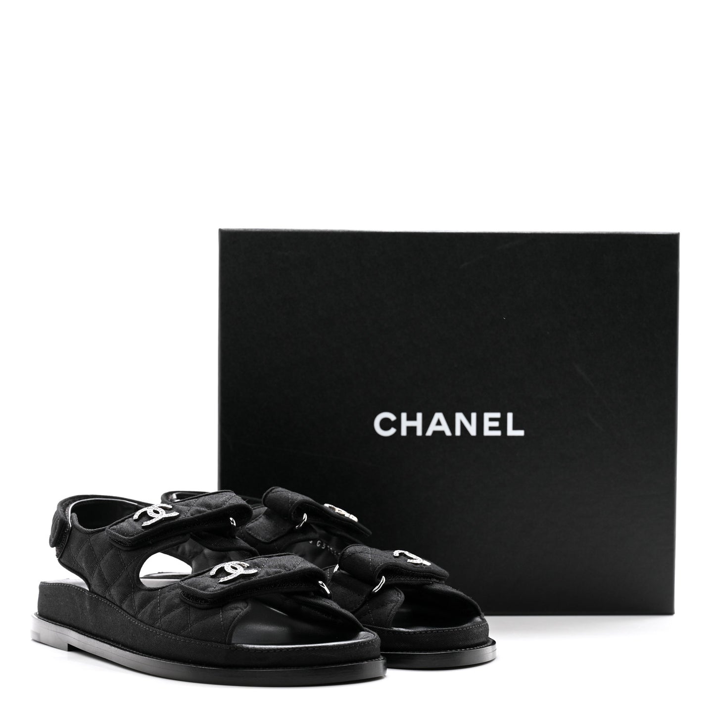 Mixed Fibers Velcro Dad Sandals 38 Black 38 Black