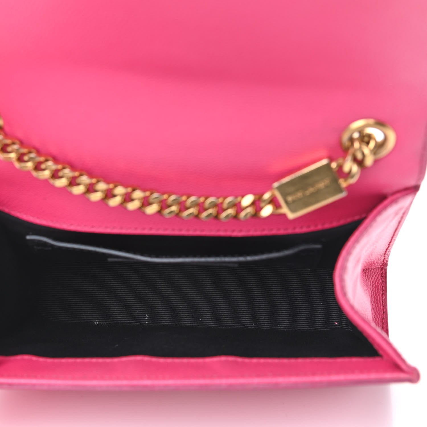 Saint Laurent Grain De Poudre Small Monogram Kate Satchel Bubblegum 5 of 12