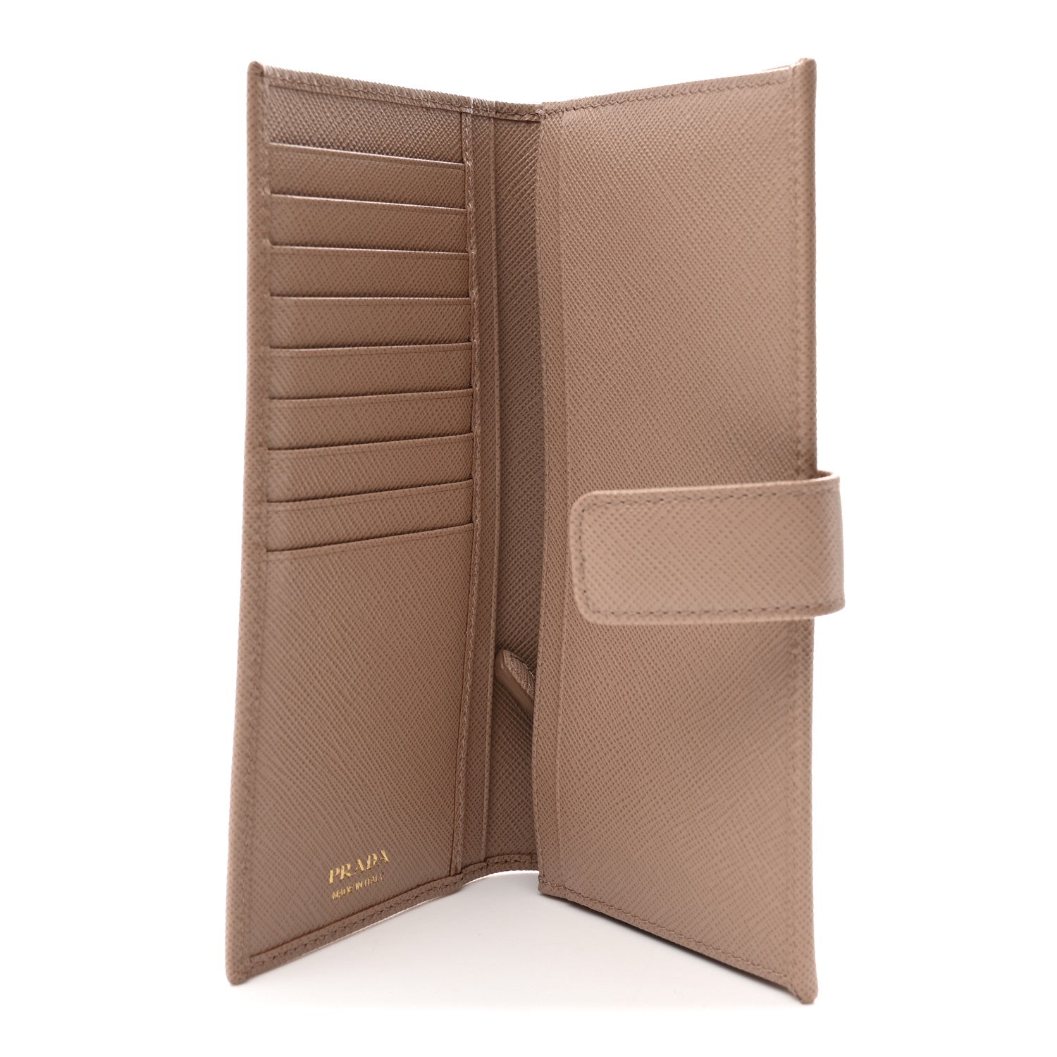 Prada Saffiano Metal Large Wallet Cipria 5 of 7