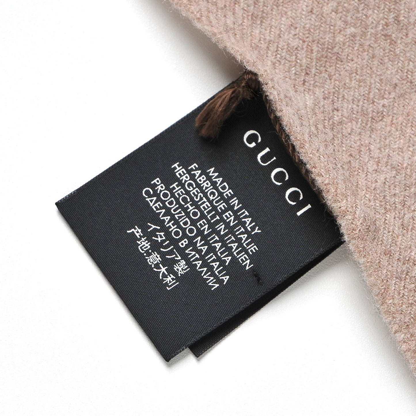 Wool Junweb Scarf Sand Bordeaux