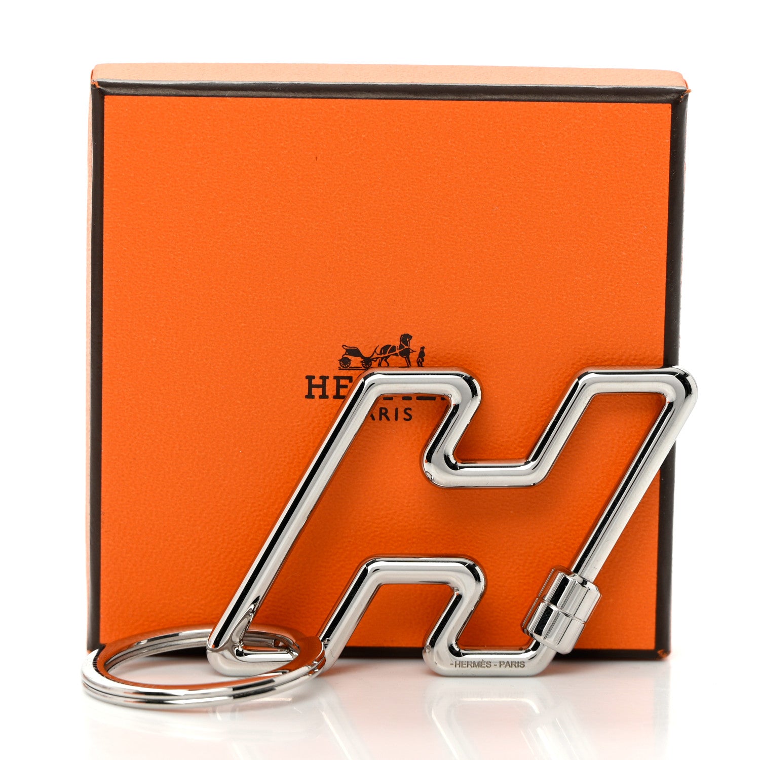 Hermes Stainless Steel H Too Speedy Key Ring 5 of 5