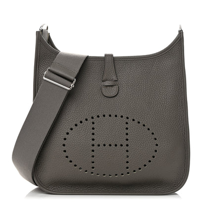 Hermes Taurillon Clemence Evelyne III PM Etain 1 of 11