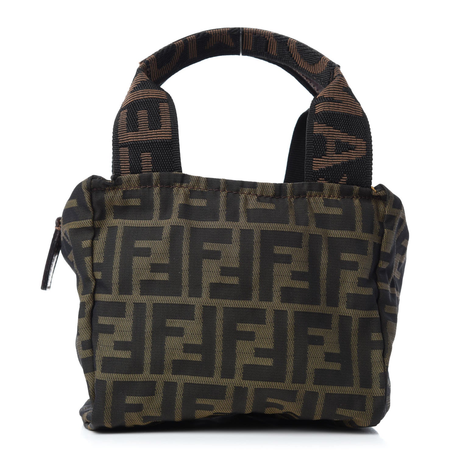 Fendi Fabric FF 1925 Mini Cosmetic Bag Tobacco 1 of 13
