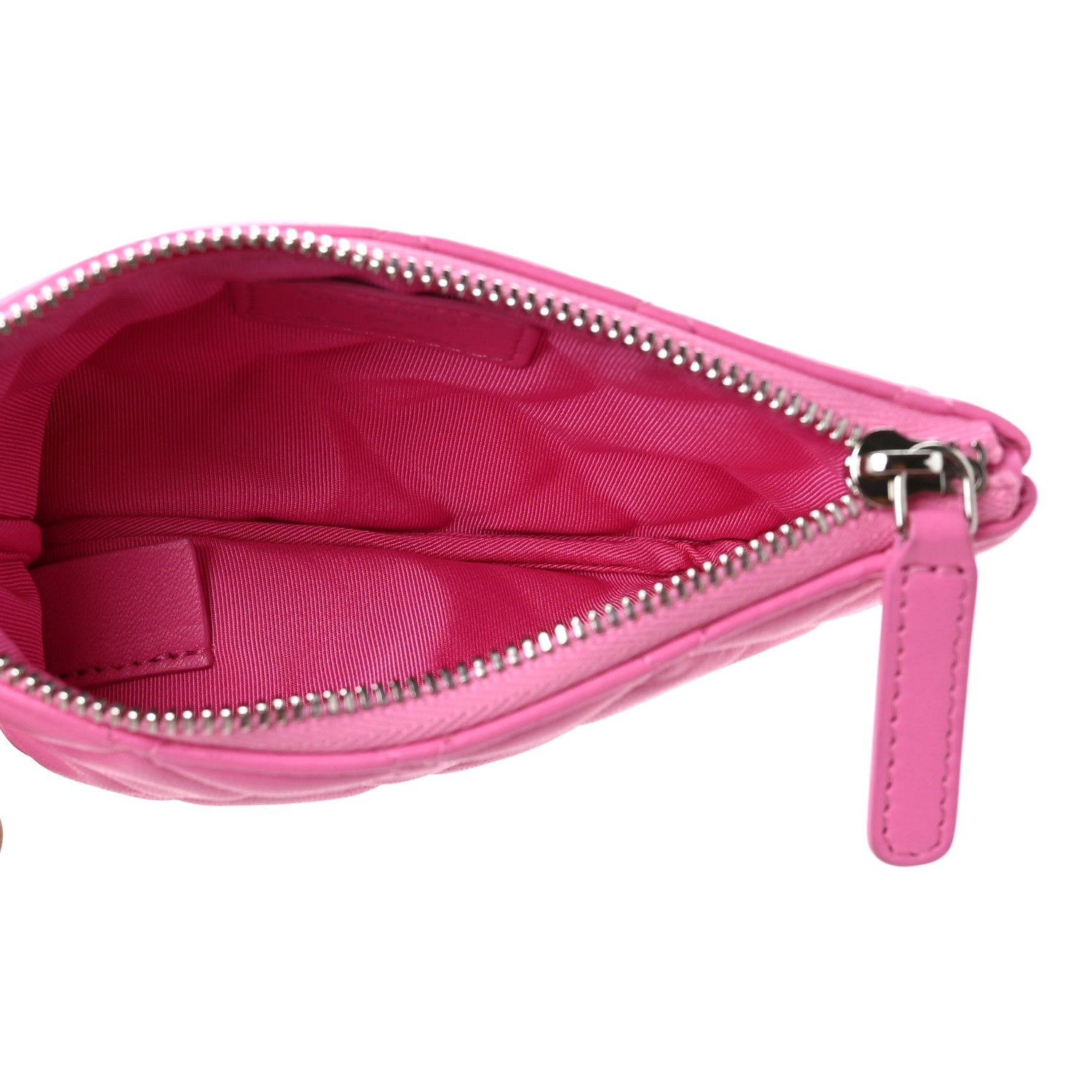 Chanel Lambskin Quilted Small Cosmetic Case Pink 5 of 8