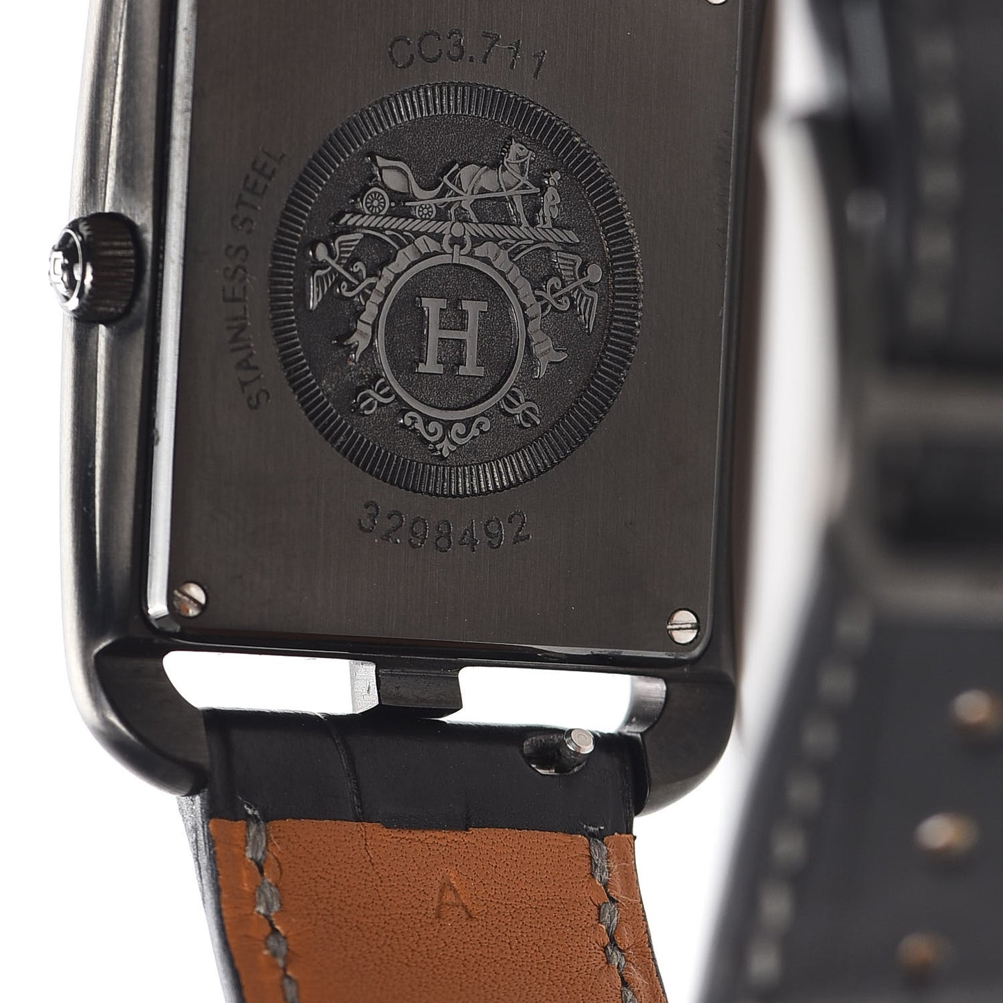 PVD Stainless Steel Alligator 29mm Cape Cod Quartz Watch Noir