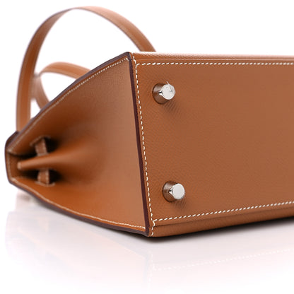 Hermes Epsom Kelly Sellier 25 Gold 8 of 10
