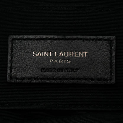 Saint Laurent Grained Lambskin Quilted Mini Becky Double Zip Bag Black 8 of 12