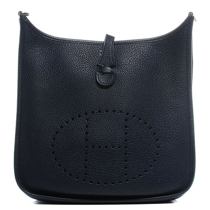 Hermes Taurillon Clemence Evelyne III PM Bleu Abysse 1 of 18