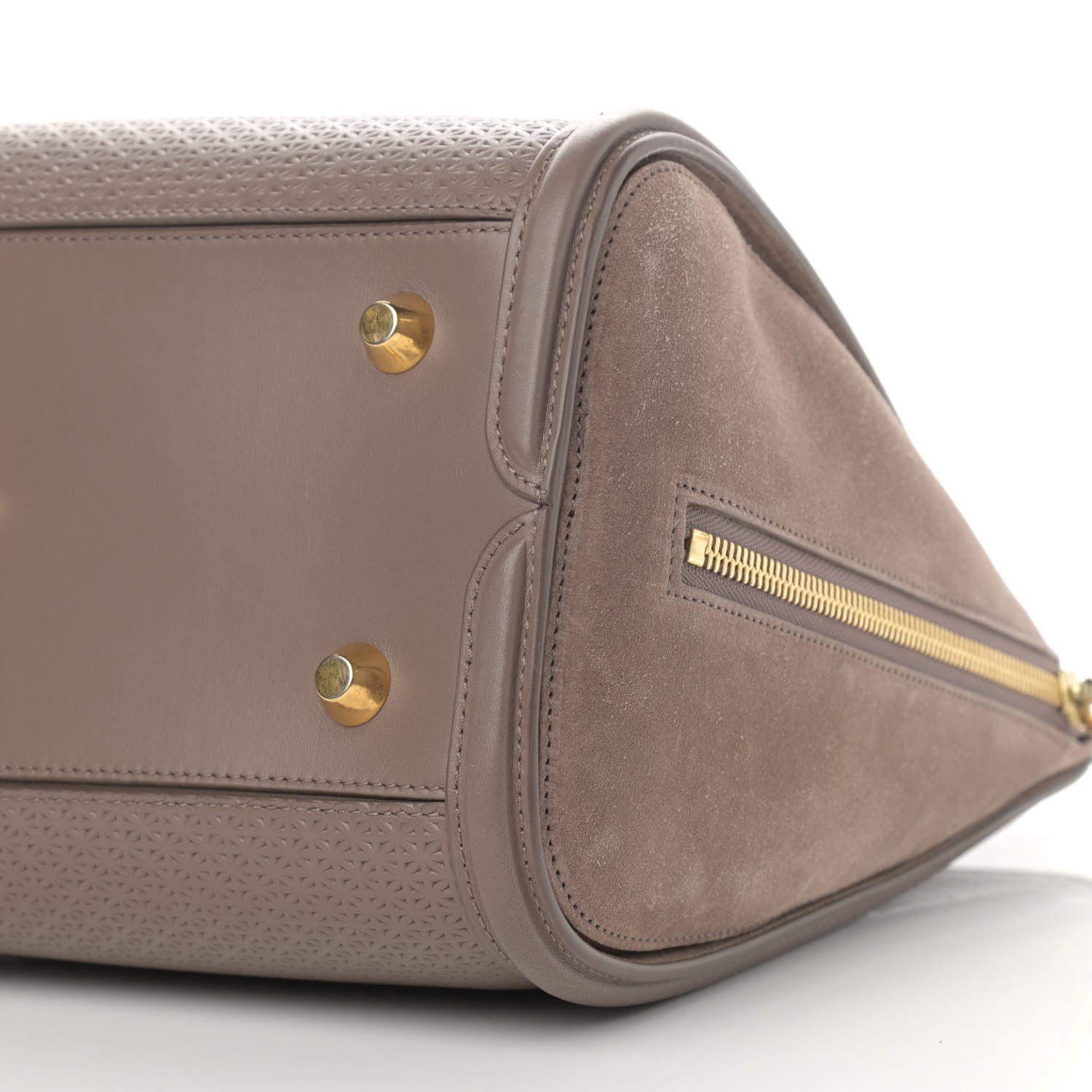 Alexander McQueen Calfskin Embossed Suede Large Heroine Tan 11 of 13