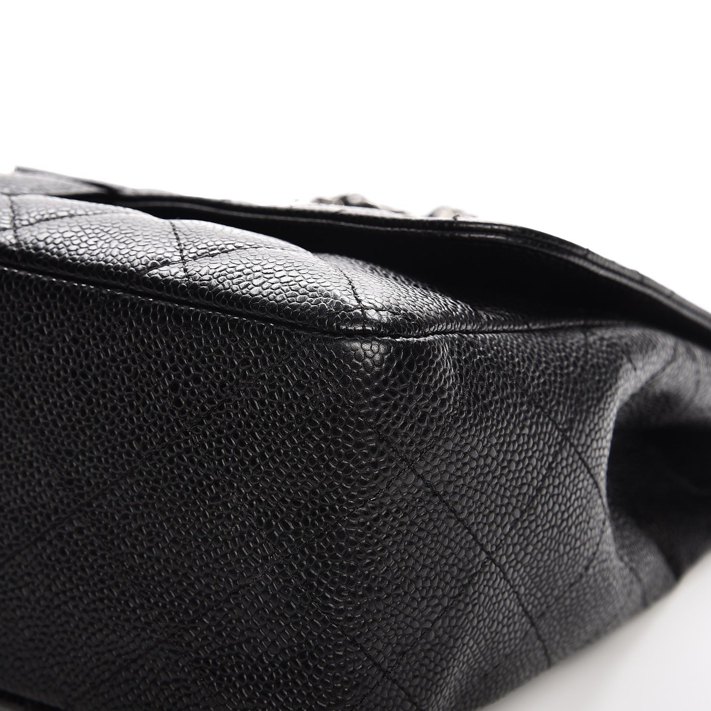 Caviar Quilted Jumbo Single Flap Black