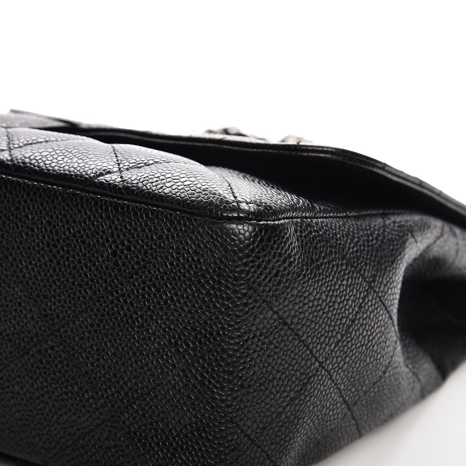 Chanel Caviar Quilted Jumbo Single Flap Black 10 of 11