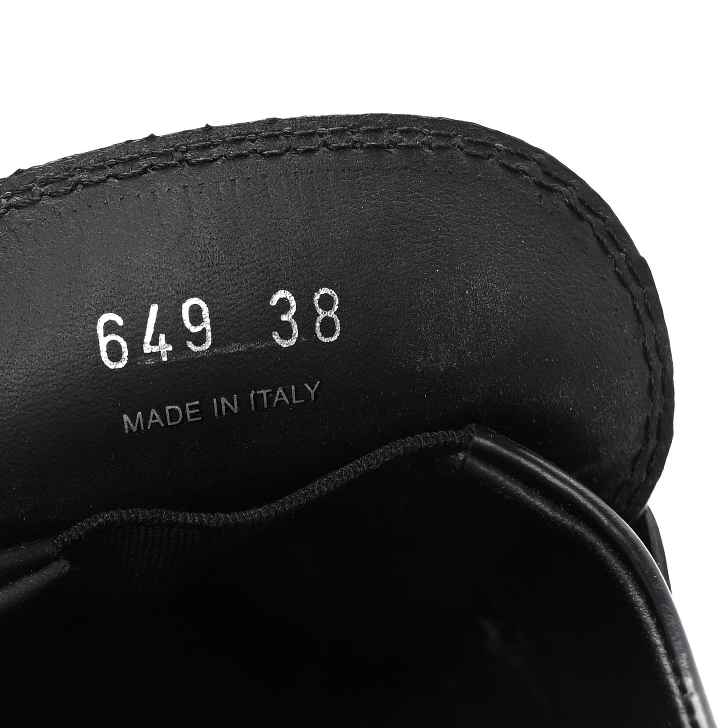 Spazzolato Rois Metal Triangle Logo Monolith 55mm Loafers 38 Black