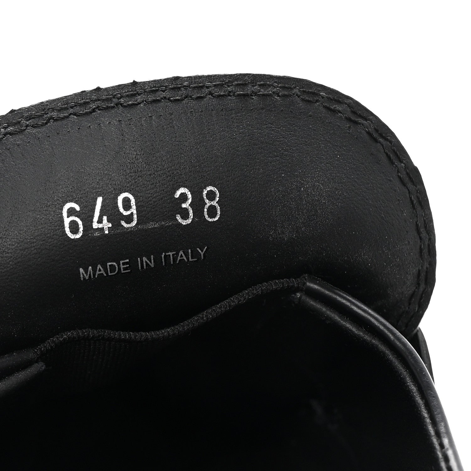 Prada Spazzolato Rois Metal Triangle Logo Monolith 55mm Loafers 38 Black 9 of 9