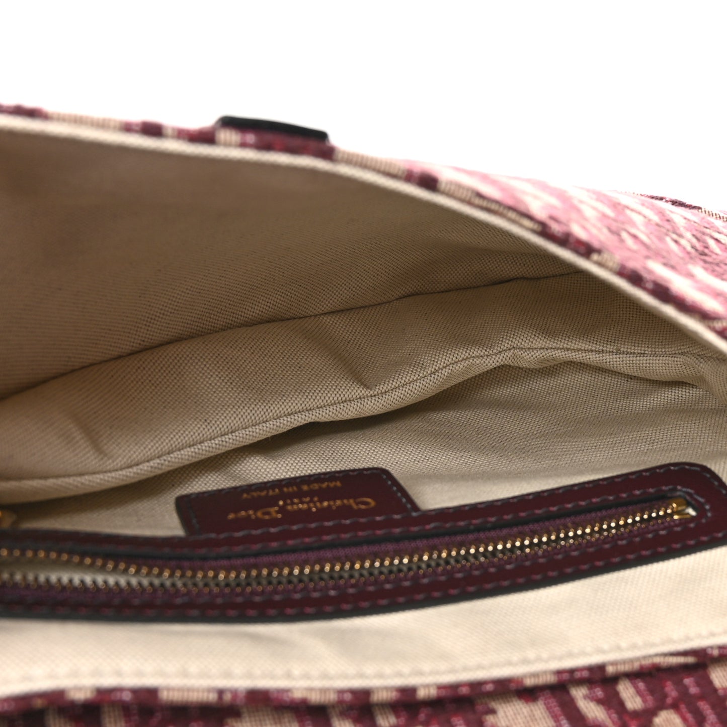 Oblique Saddle Bag Burgundy