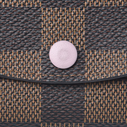 Louis Vuitton Damier Ebene Rosalie Coin Purse Rose Ballerine 8 of 9