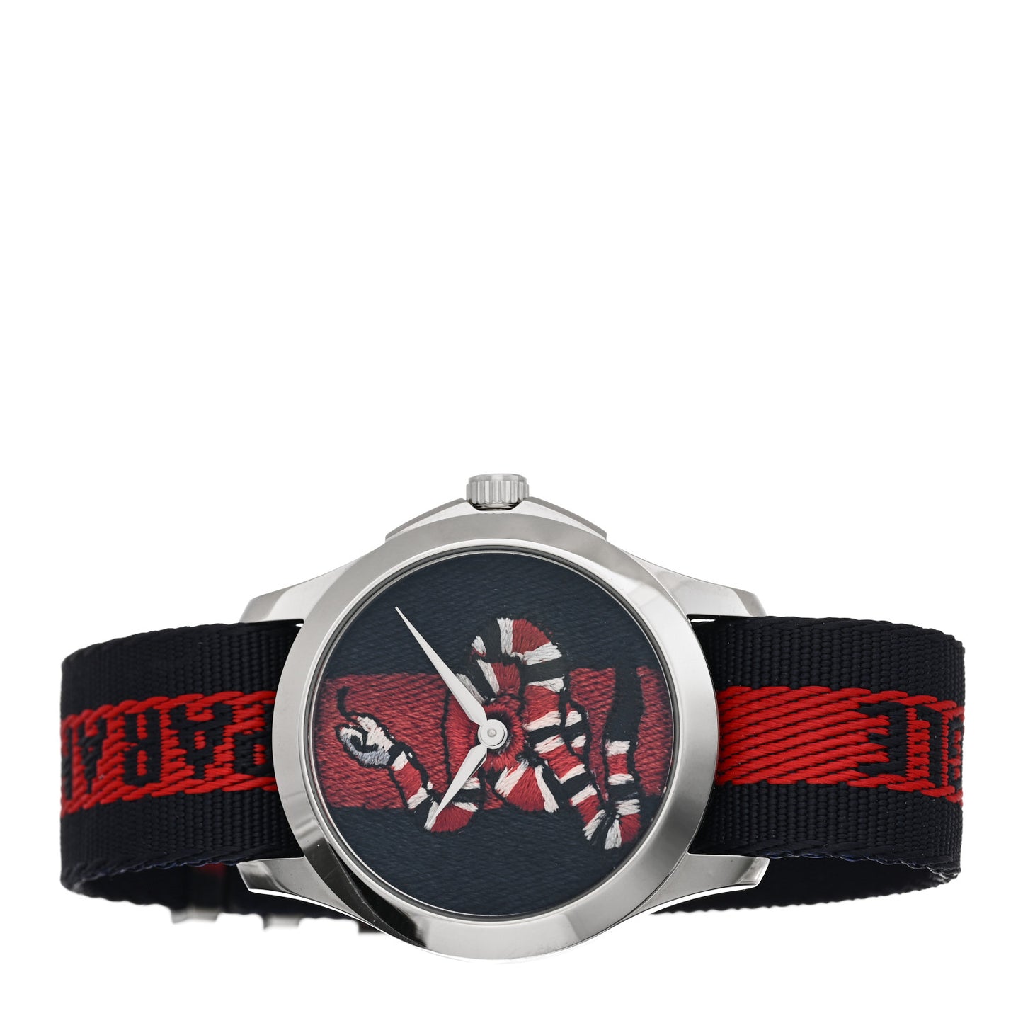 Stainless Steel Nylon 38mm Le Marche Des Merveilles Snake Quartz Watch Navy