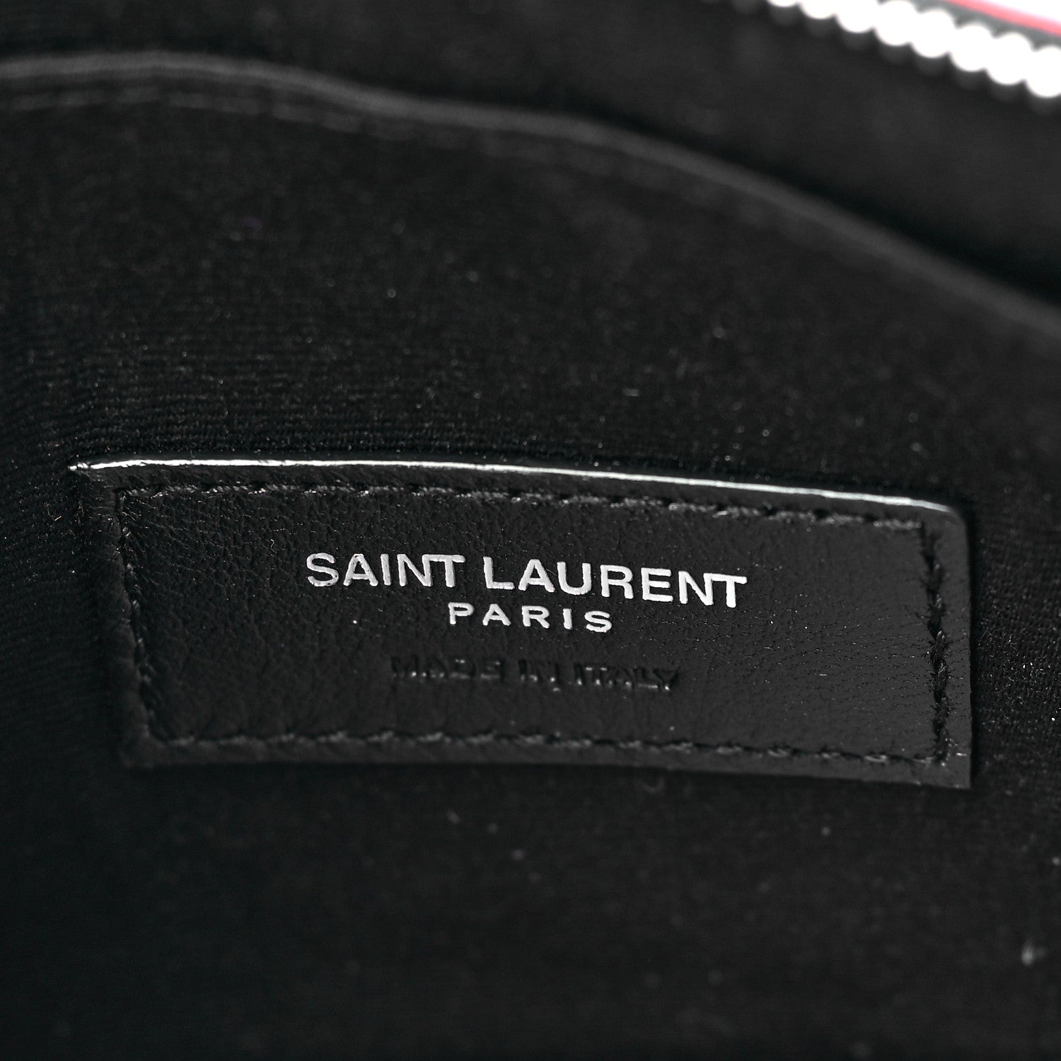 Saint Laurent Patent Grain De Poudre Matelasse Chevron Monogram Bill Pouch Neon Pink 6 of 11