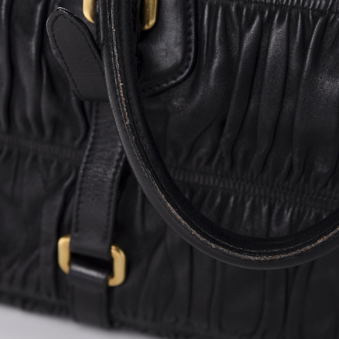 Nappa Gaufre Tote Black