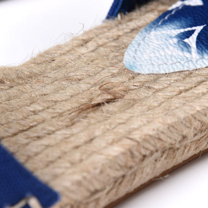 Louis Vuitton Canvas Escale Starboard Espadrille Flats 37 Blue 11 of 11