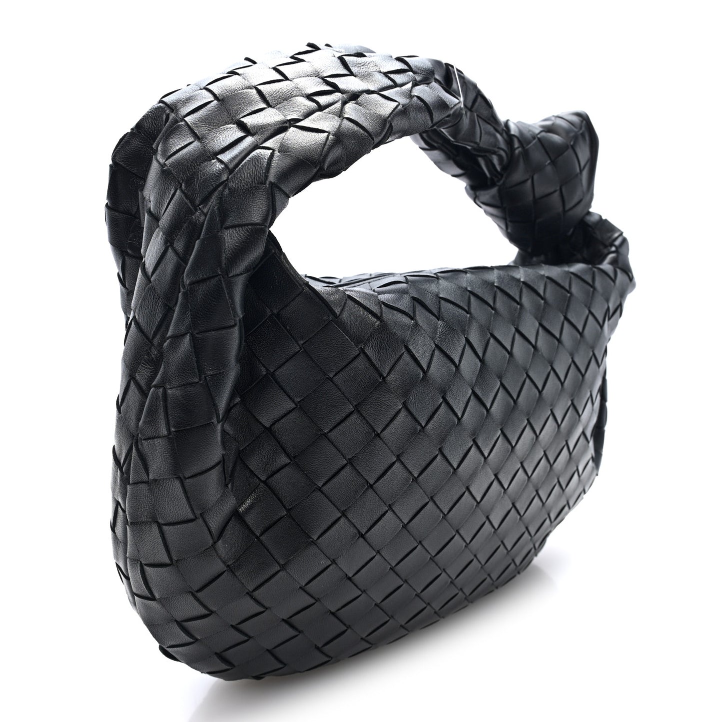 Nappa Intrecciato Teen Jodie Hobo Black