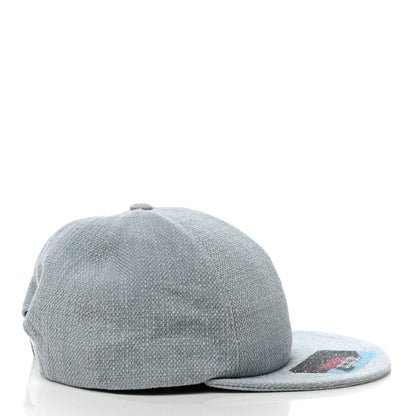 Chanel Tweed Sequin Airline CC Cap Hat Light Blue 6 of 8