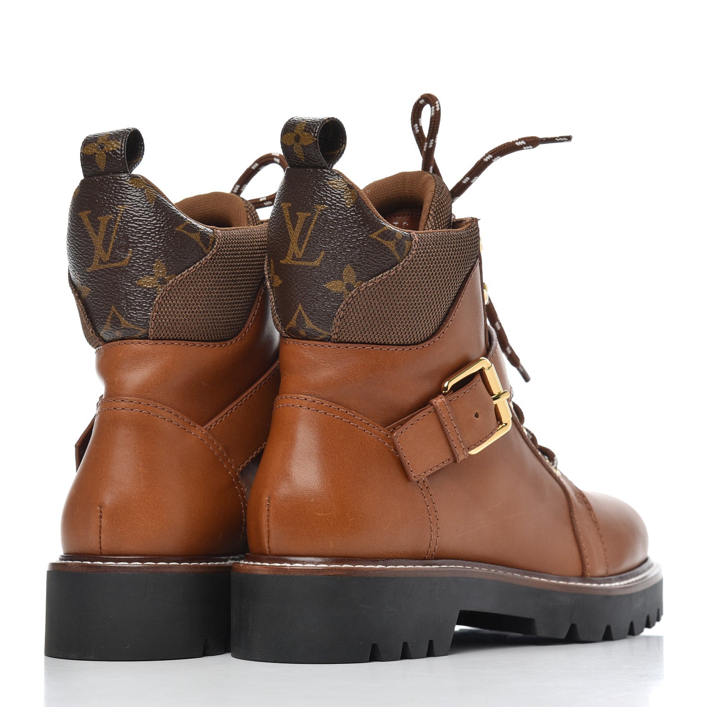 Calfskin Territory Ranger Combat Boots 37.5 Cognac