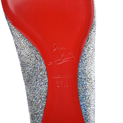 Christian Louboutin Metallic Nappa Ballalla Flats 37.5 Silver 7 of 9