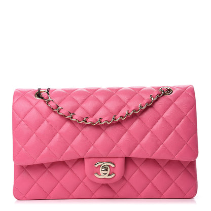 Chanel Caviar Quilted Medium Double Flap Pink 1 of 11