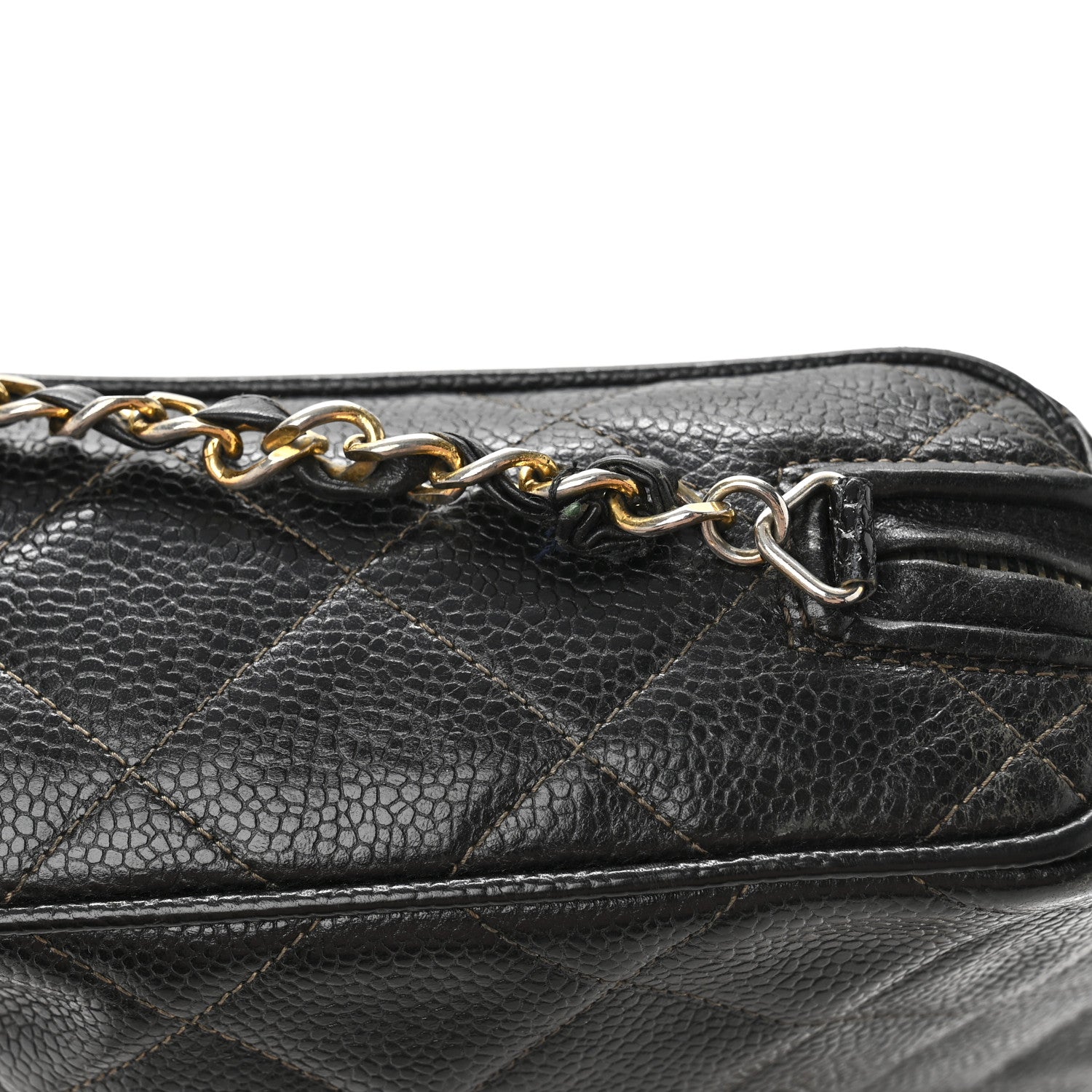 Chanel Caviar Quilted Camera Case Black 14 of 14