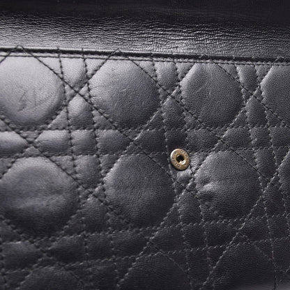 Christian Dior Lambskin Cannage D Clutch Wristlet Black 9 of 11
