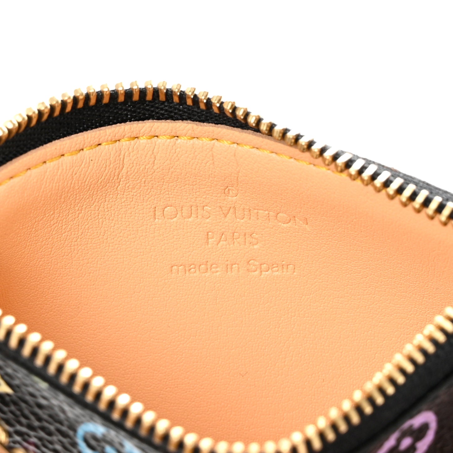 Monogram Multicolor Key Pouch Black