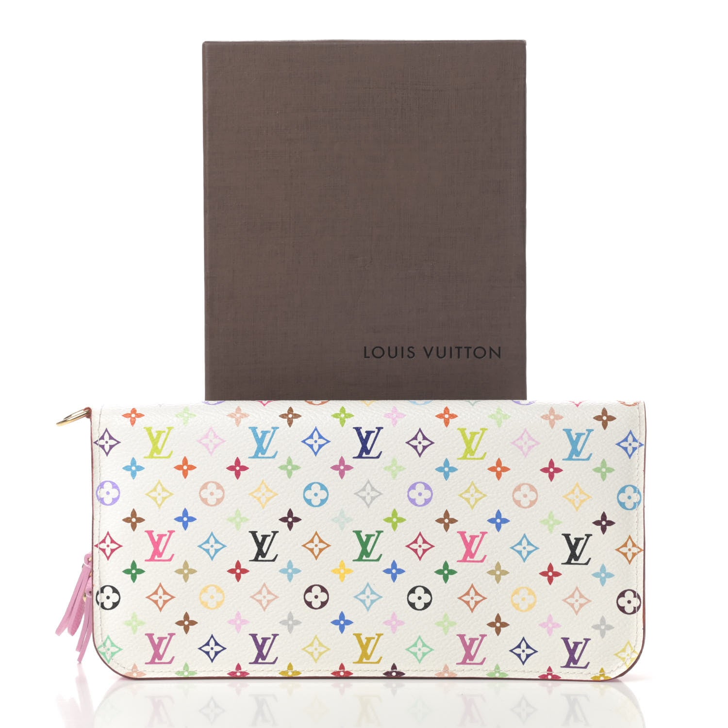 Louis Vuitton Monogram Multicolor Insolite Wallet White Litchi 8 of 8
