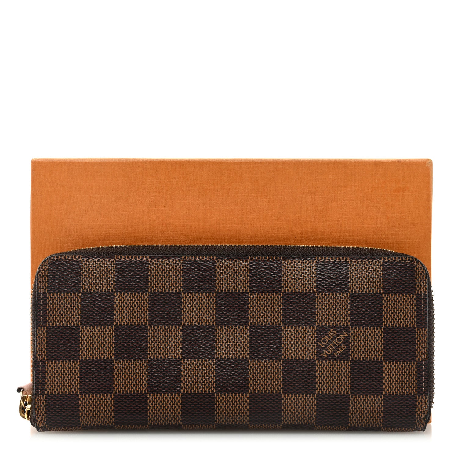 Louis Vuitton Damier Ebene Clemence Wallet Rose Ballerine 7 of 7
