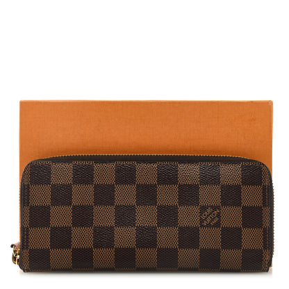 Louis Vuitton Damier Ebene Clemence Wallet Rose Ballerine 7 of 7