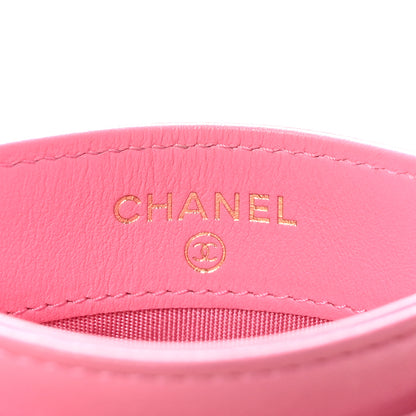 Chanel Lambskin Quilted Chanel 19 Card Holder Pink 6 of 9